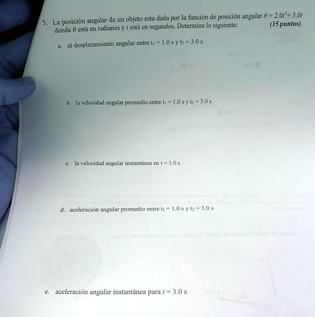 SOLVED: The position of an object is given by the angular position ...