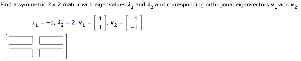 eigenvalue of 2x2 symmetric matrix