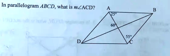 in parallelogram abcd find mâˆ a