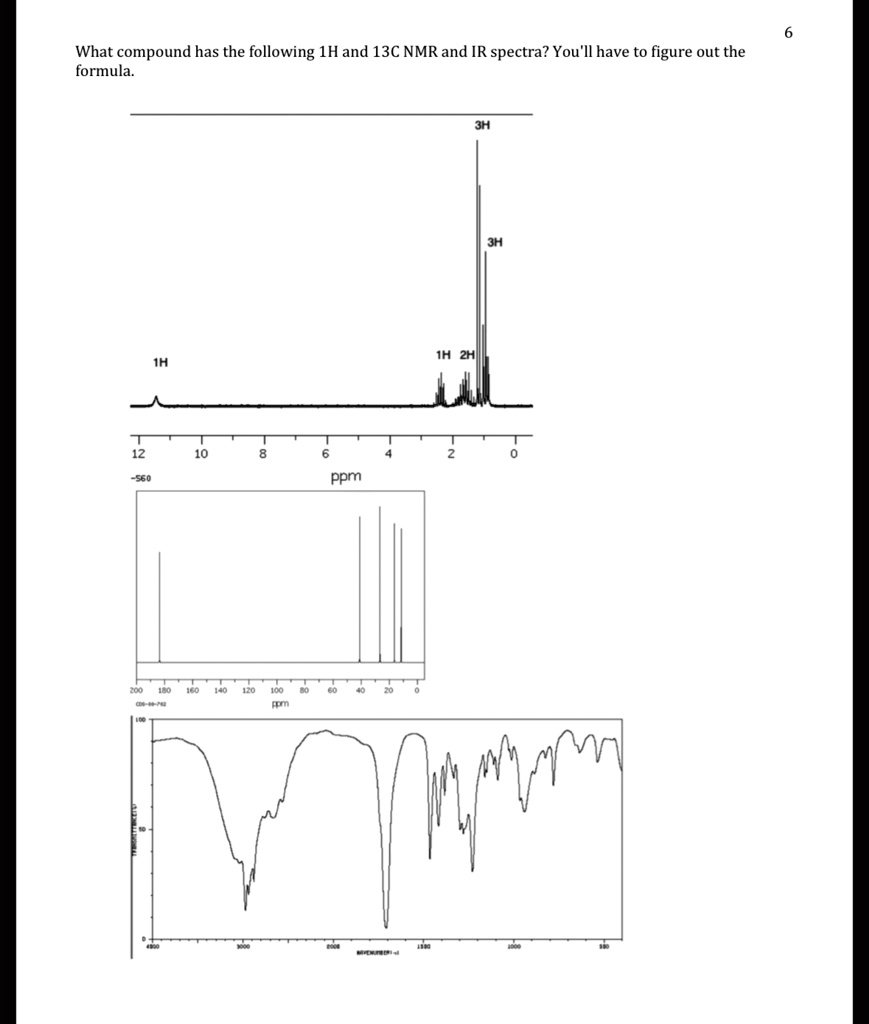 What compound has the following 1H and 13C NMR and IR spectra? You'll ...