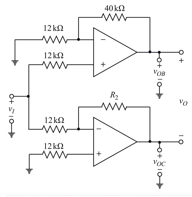 SOLVED: Determine the value of: 1. The voltage gain vOB/vI (down to the ...