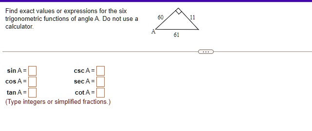 Six trigonometric store functions calculator