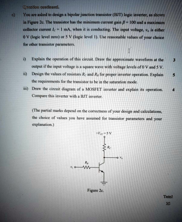 SOLVED: Question 1: You are asked to design a bipolar junction ...