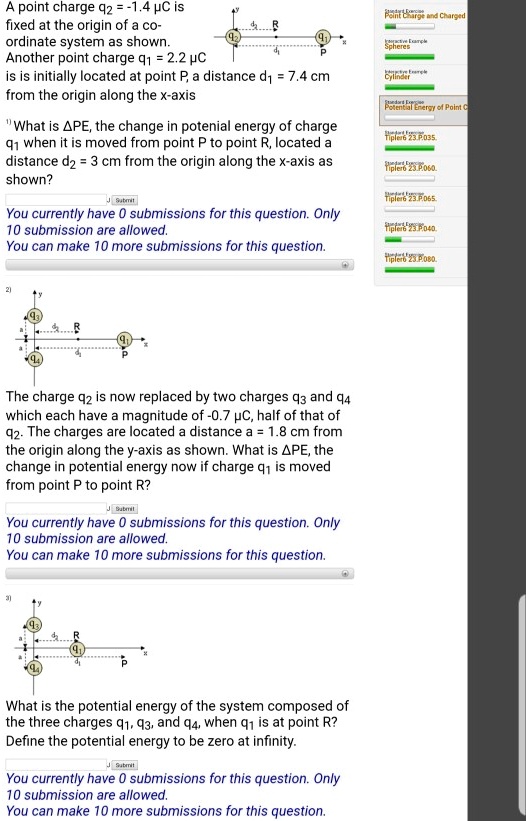 SOLVED:point charge 92 -14pC is fixed at the origin of ordinate system ...