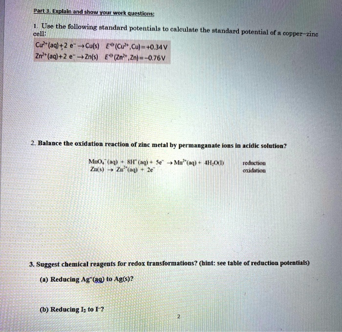 SOLVEDeant 3 Explainand show YouL work questions Use the following