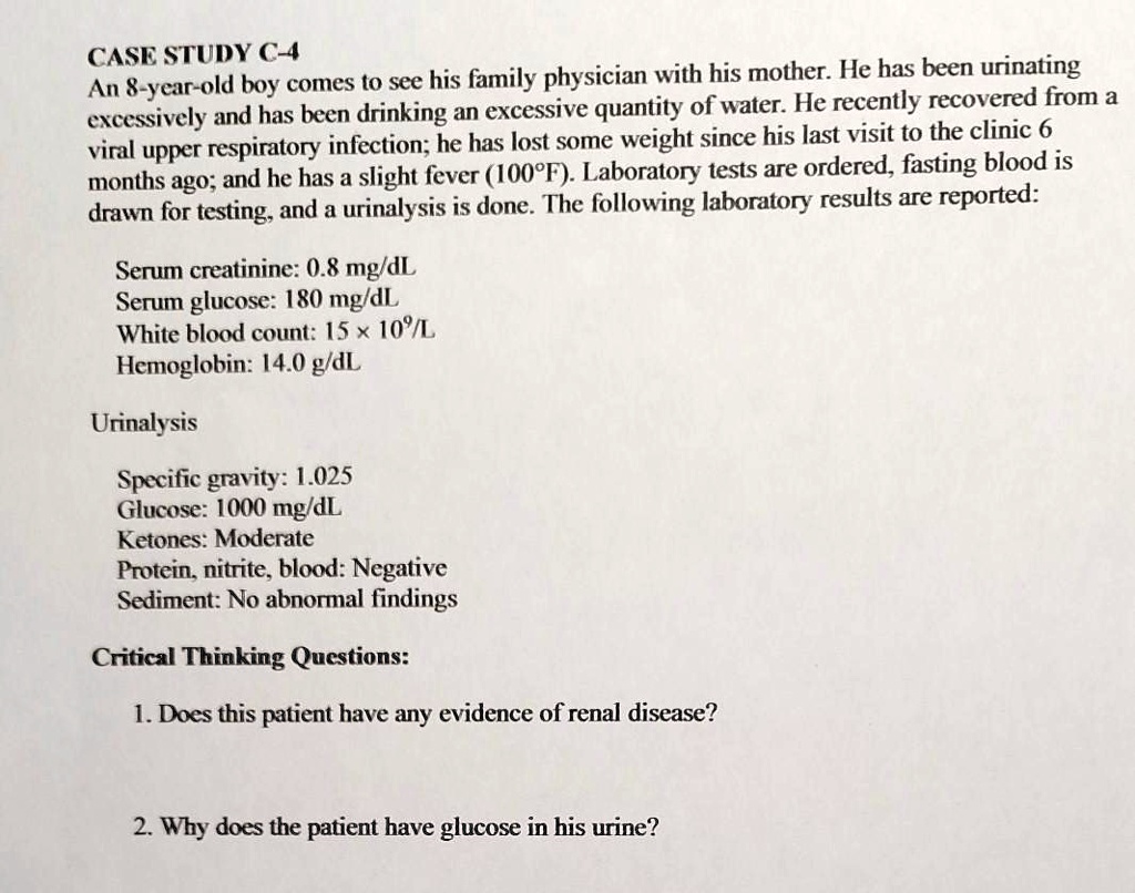 SOLVED CASE STUDY An 8yearold boy comes to see his family