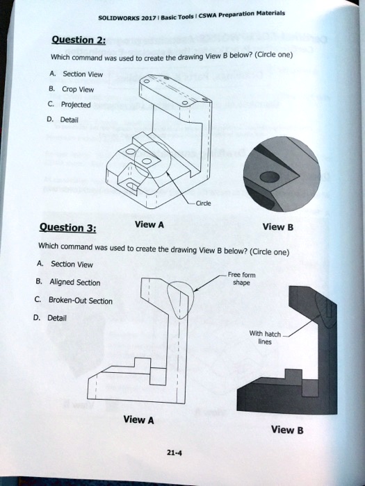 Solved Solidworks 2017 Basic Tools I Cswa Preparation Materials