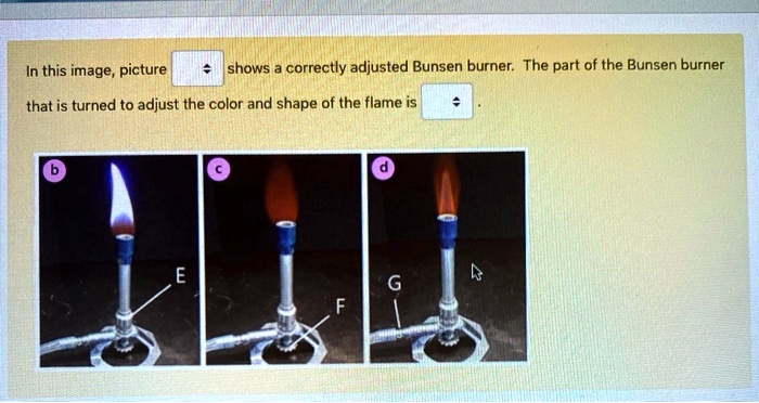 Question Video: Identifying the Color of a Bunsen Burner Flame