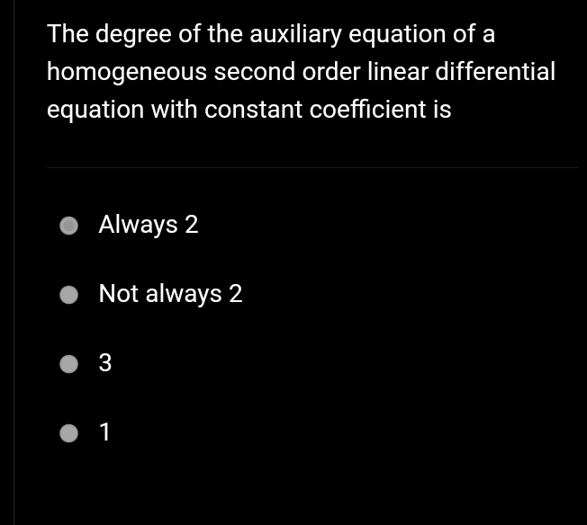 Is of differential the always equation order Differential equations.