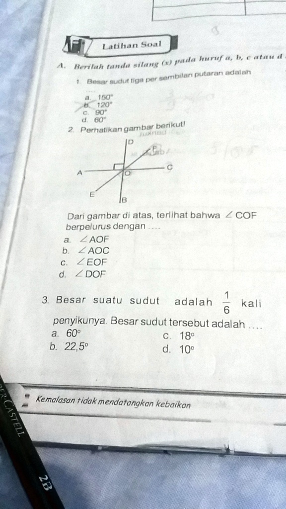 SOLVED: Tolong No 2 Dan 3. Thanks Latihan Soal "u Huruf #b 6 Tomi ...