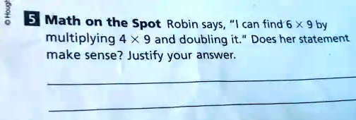 Maths Starters Robin Rally 5 Math on the Spot Robin says,