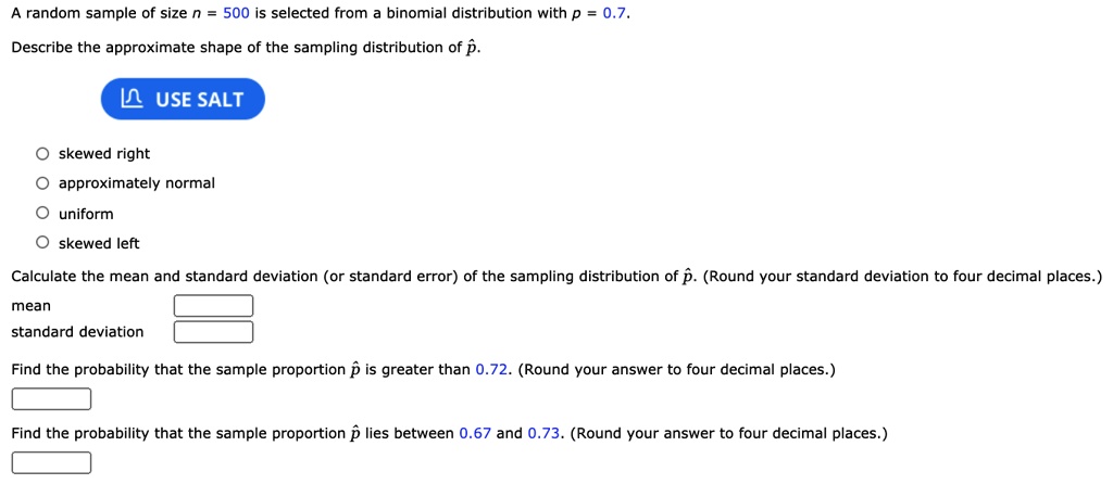 how to calculate standard error of sample proportion