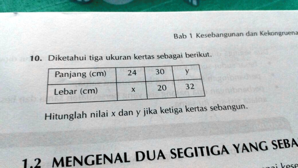 SOLVED: Matematika Buat Besok Bab Kesebangunan Dan Kekongruena 10 ...