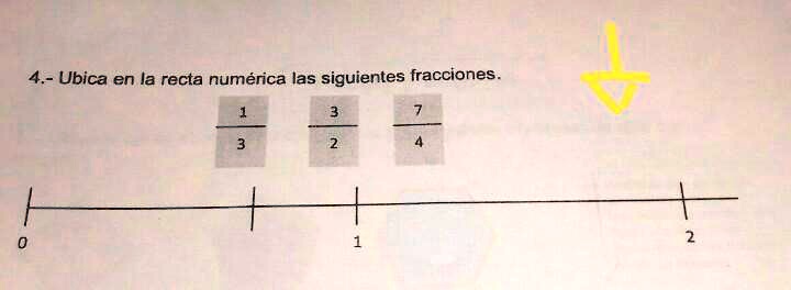 SOLVED: 4.- Ubica en la recta numérica las siguientes fracciones