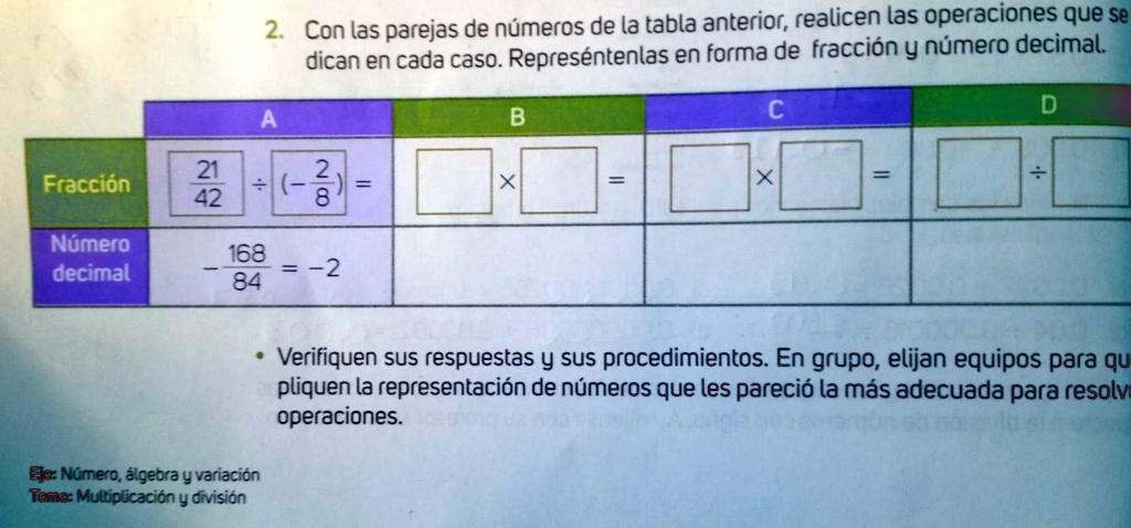 SOLVED: me pueden ayudar por favor 2 Con las parejas de números de la ...