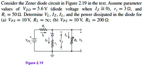 consider the zener diode circuit in figure 219 in the textassume ...