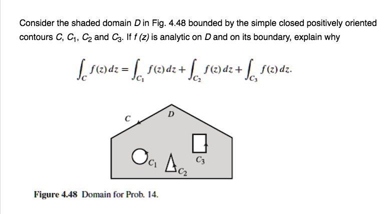 Consider the shaded domain D in Fig. 4.48 bounded by the...
