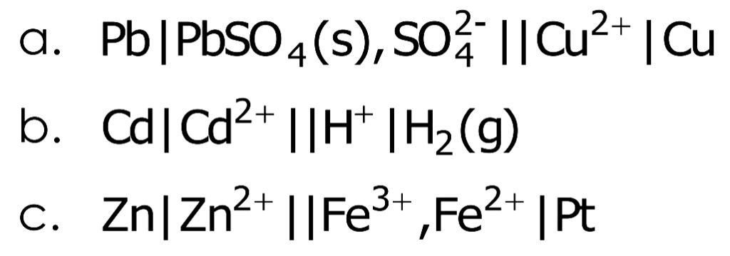 Write The Individual Electrode Reactions And The Total Cell Reaction ...