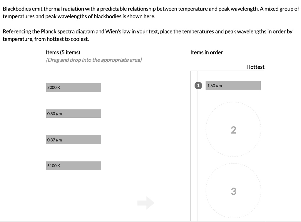 Blackbodies emit thermal radiation with a predictable relationship ...