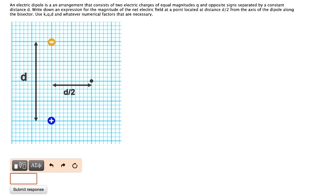 SOLVED: Texts: An electric dipole is an arrangement that consists of ...