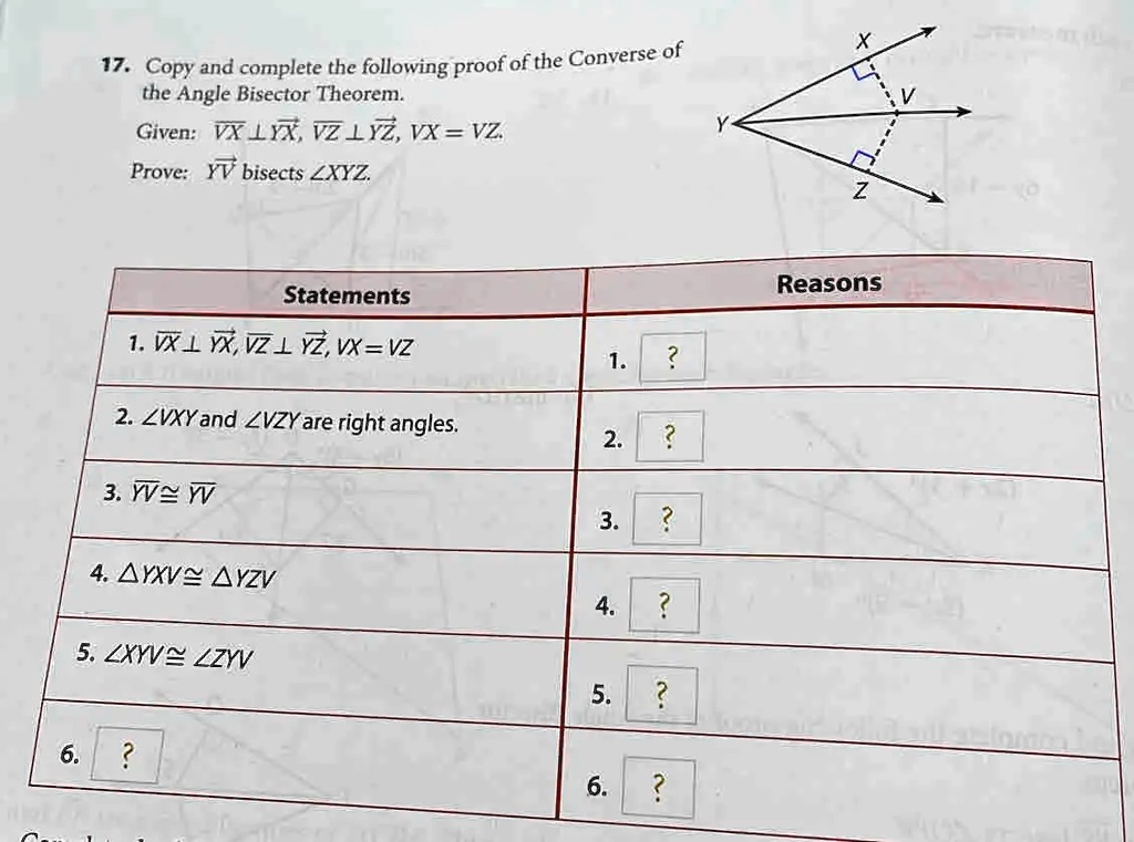 Proof of converse outlet of angle bisector theorem