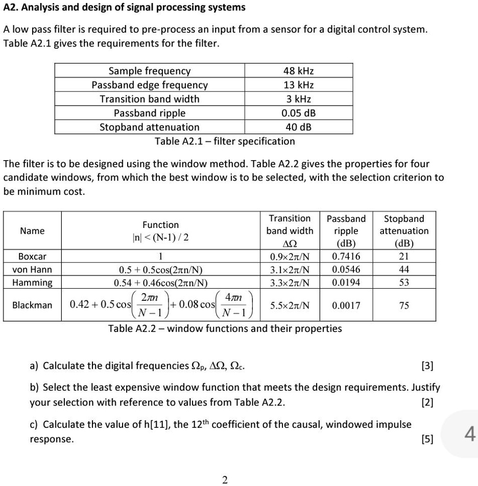 solved-a2-analysis-and-design-of-signal-processing-systems-a-low-pass