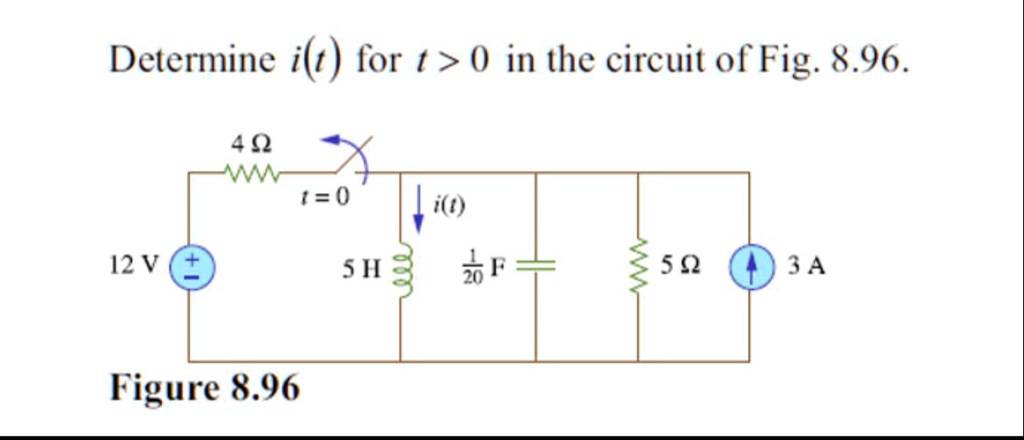 Determine It For T In The Circuit Of Fig Wwm I V H A