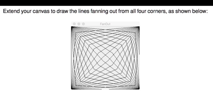 Example Drawing Loop Window SOLVED: Create the picture in C using for loops. Assume each corner has ...