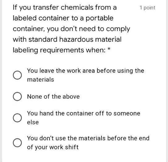 SOLVED I need an answer in a short time. If you transfer chemicals