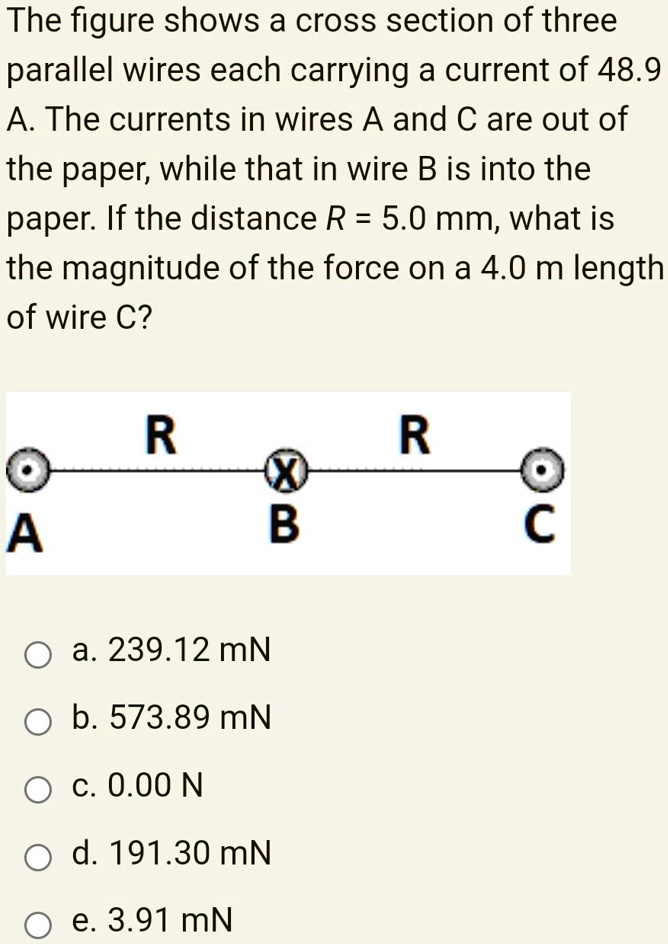 The figure shows a cross section of three parallel wi… - SolvedLib