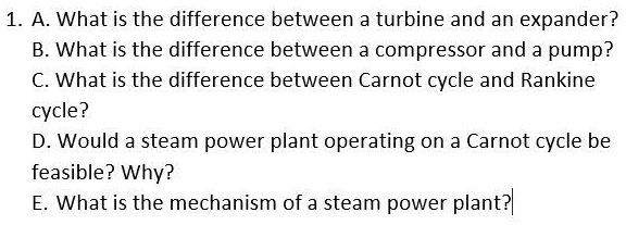 VIDEO solution: A. What is the difference between a turbine and an ...