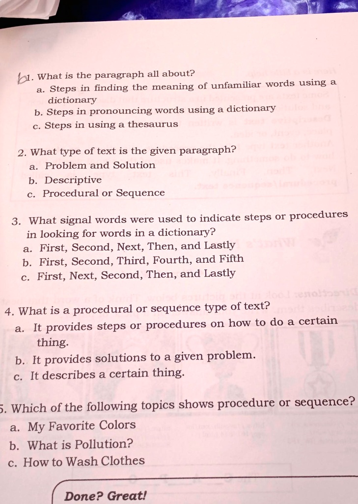 SOLVED 'paki answer please po b1. What is the paragraph all about