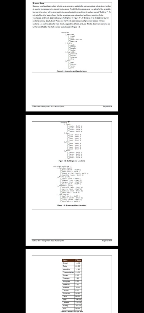 SOLVED: 3.1 Write a Python program that will represent the grocery ...