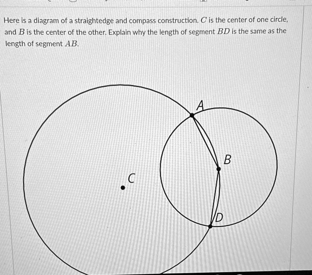 'Here is a diagram of a straightedge and compass construction C is the