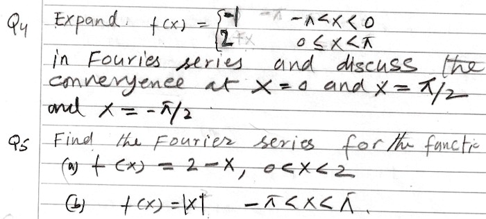 SOLVED: Qy Expand fcx) FAZXK 0 0<XKI In Foux Ues sexly and Mschss th?  cmneryenee UXa andx= Xjz md K=-t; Qg Find tks Eeuni e Sexics feclkfucE (w +  Cx) = 2-X,0<X22