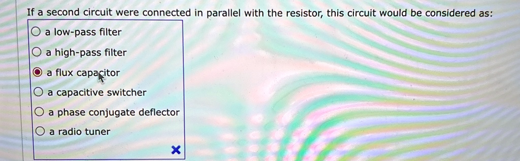 if a second circuit were connected in parallel with the resistor this ...