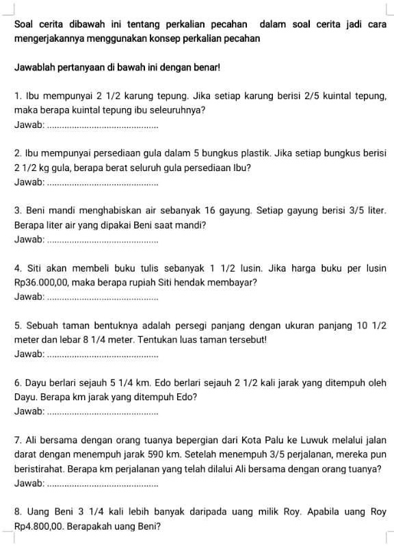 SOLVED Plisss Ka Di Jawab Beserta Caranyaa Soal Cerita Dibawah Ini solved-plisss-ka-di-jawab-beserta-caranyaa-soal-cerita-dibawah-ini