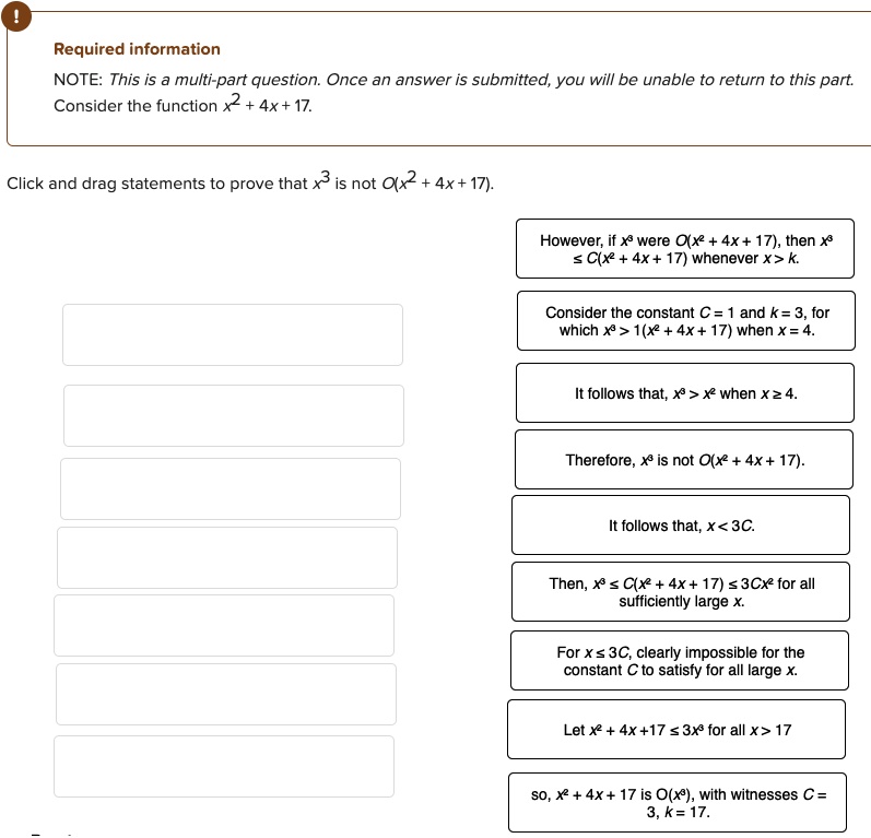 Solved Required information Skip to question NOTE: This