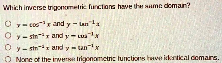 what is the domain of y is equal to sin inverse x