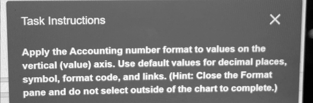 apply the accounting number format without decimal places