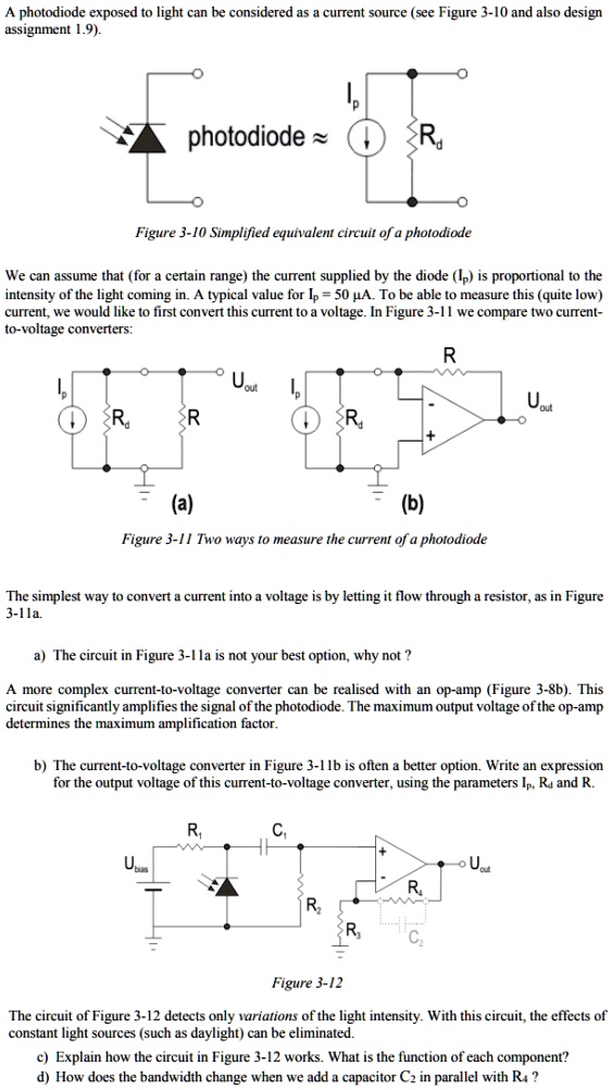 solved-a-photodiode-exposed-to-light-can-be-considered-as-a-current