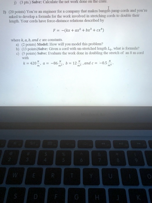 SOLVED Solve Calculate the net work done on the crate. You're an