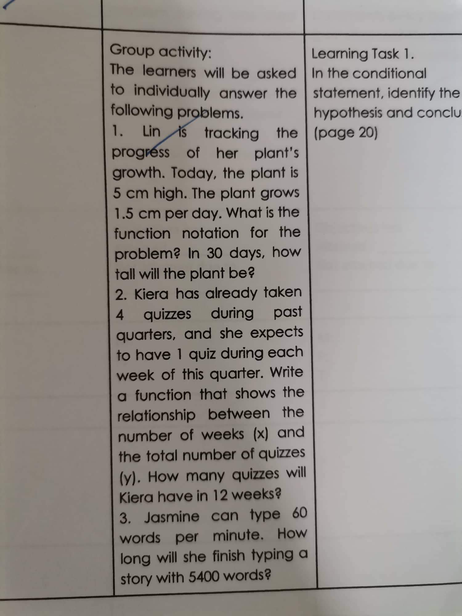 SOLVED 2. Kiera has already taken 4 quizzes during past quarters, and