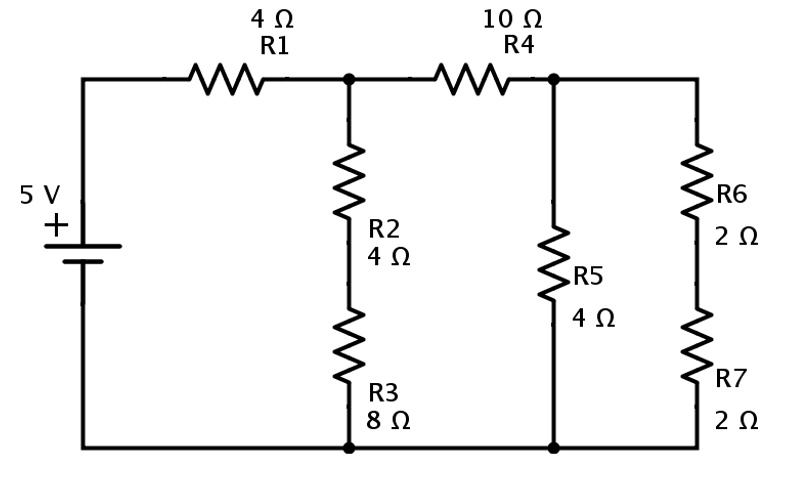 SOLVED: Calculate the current and voltage across resistor R1 and R2 4 9 ...