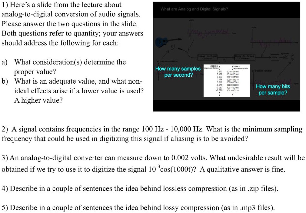 VIDEO solution Here's a slide from the lecture about "What are Analog