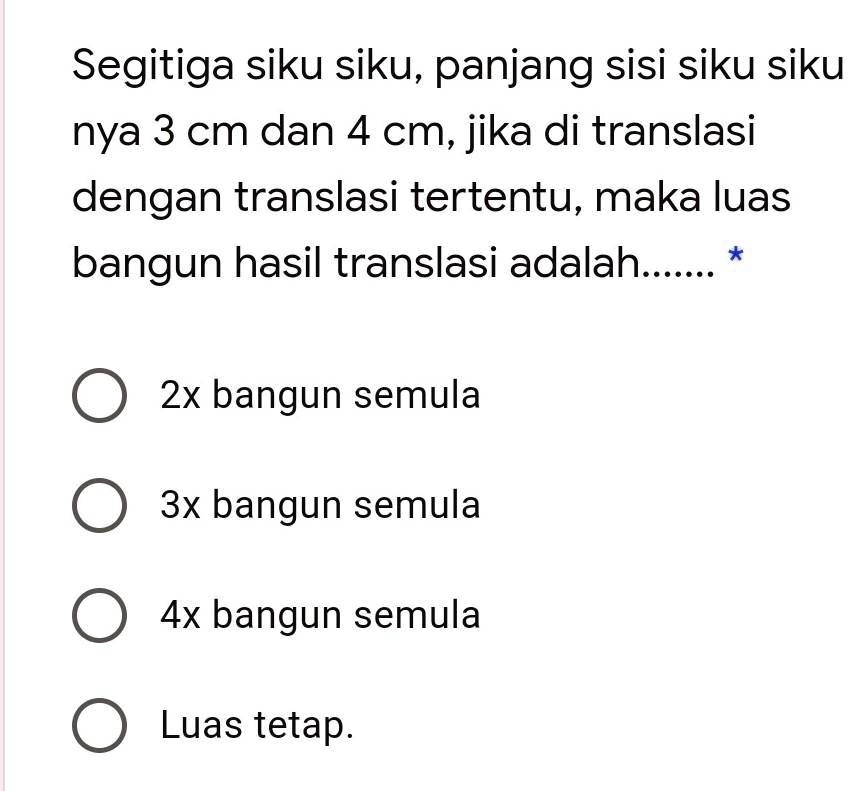 SOLVED: Segitiga Siku Siku, Panjang Sisi Siku Siku Nya 3 Cm Dan 4 Cm ...