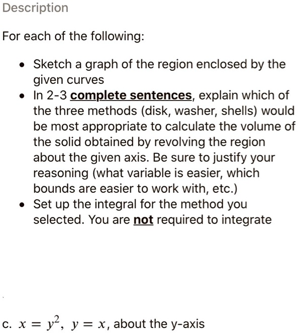 SOLVED Text Description For each of the following Sketch a graph of