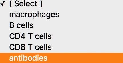 SOLVED: [ Select ] macrophages B cells CD4 T cells CD8 T cells antibodies