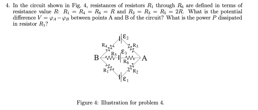 in the circuit shown in fig 4 resistances of resistors r1 through rs ...