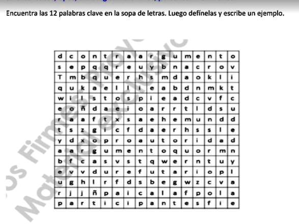 Solved Ayuda Sopa De Letras Encuentra Las 12 Palabras Encuentra Las 12 Palabras Clave En La